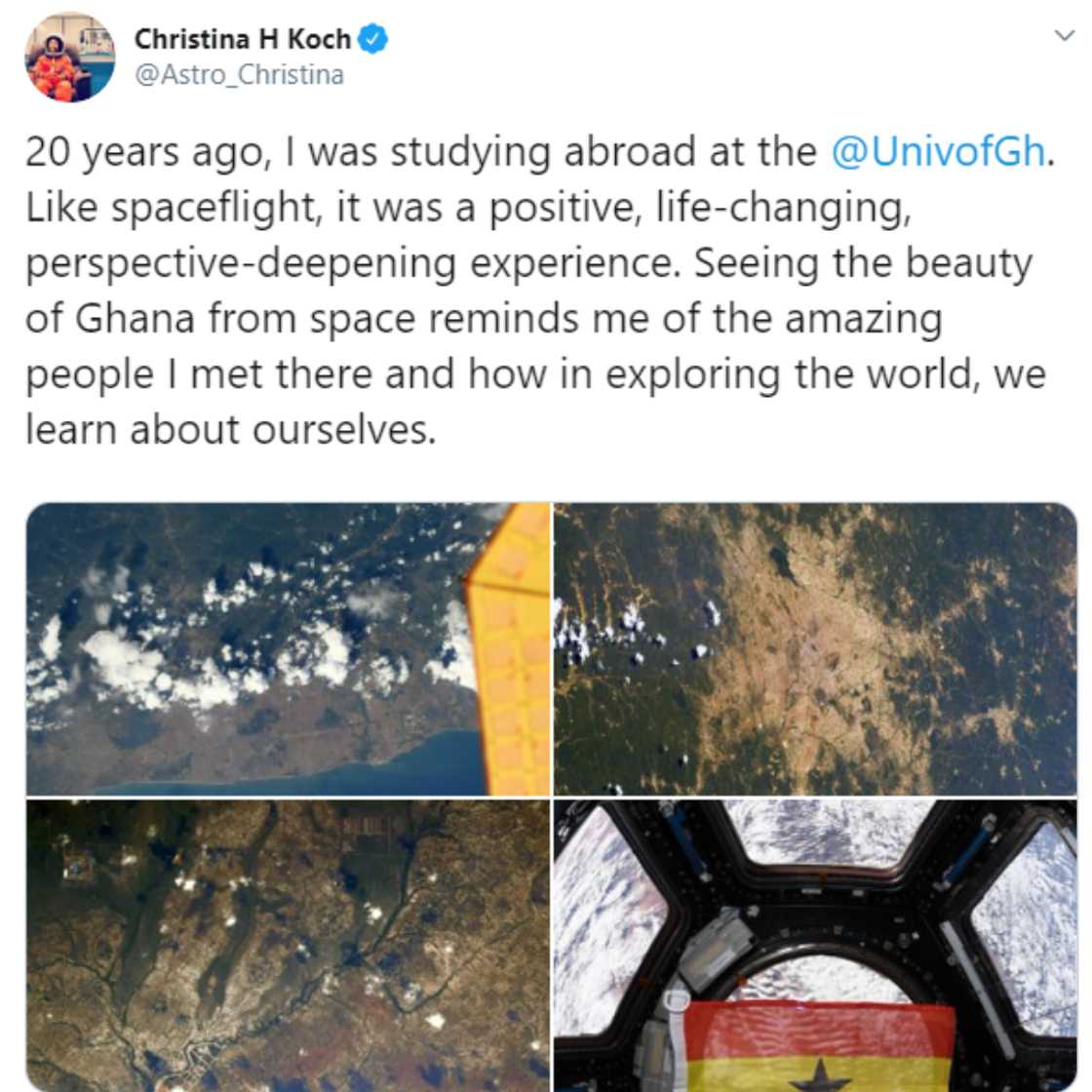 Koch, Christina, NASA, Moon, Ghana, University Koch, Christina, NASA, Moon, Ghana, University