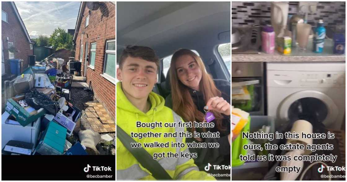 Photos of a couple who bought house that had other people's belongings in it Photos of a couple who bought house that had other people's belongings in it