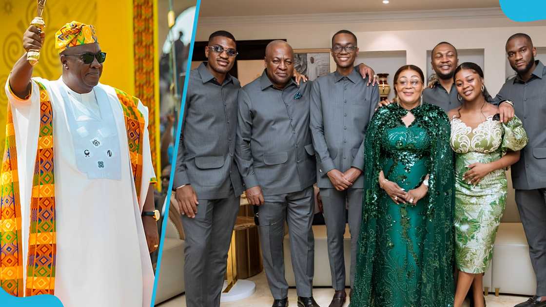 John Dramani Mahama, Lordina Mahama, their kids, Farida Mahama, Sharaf Mahama, Inauguration, Black Star Square