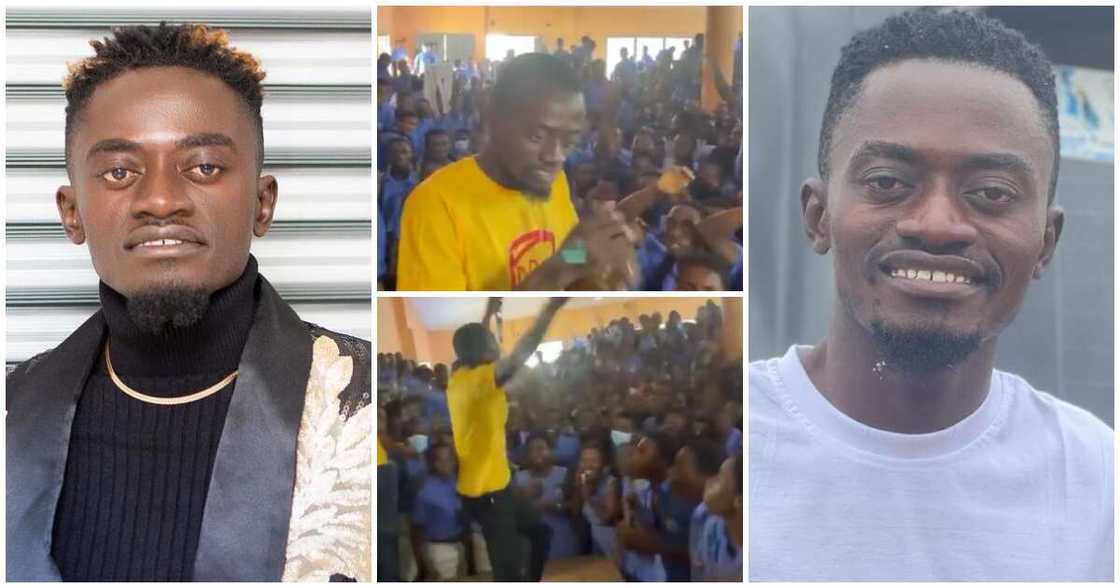 Lil Win Does Energetic Dance with Ghanata SHS Students; Dances to Popular Song Azonto Ghost, Folks Praise Him Lil Win Does Energetic Dance with Ghanata SHS Students; Dances to Popular Song Azonto Ghost, Folks Praise Him