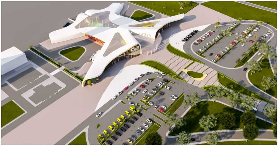 A model design of the Cape Coast Airport A model design of the Cape Coast Airport