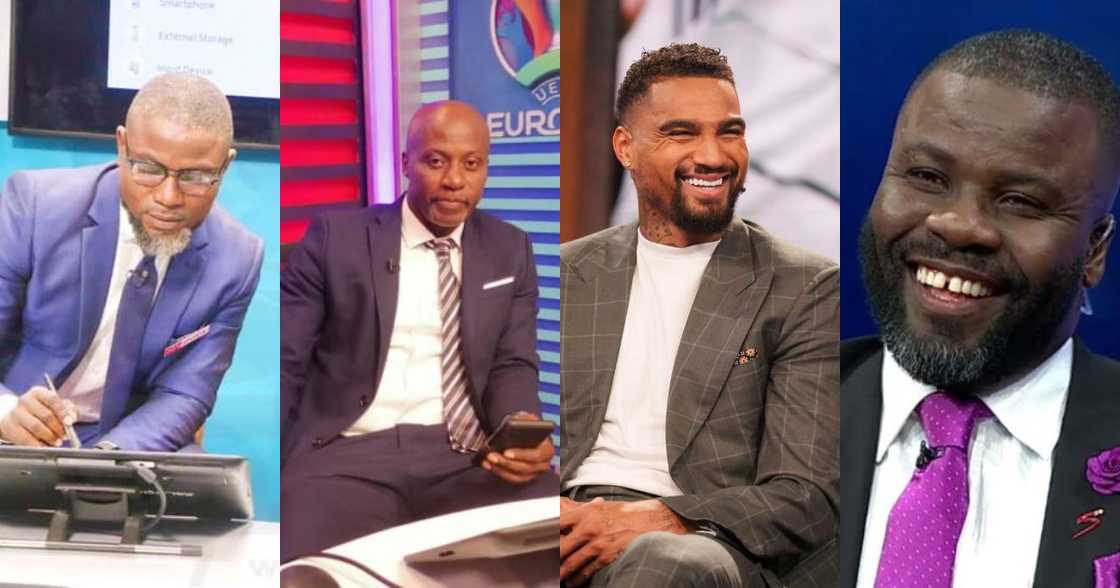 Five Ghanaian footballers working as pundits during EURO 2020