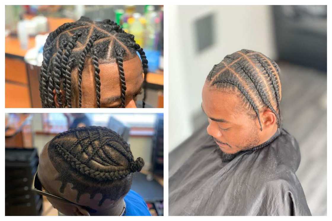 pop smoke braids for men