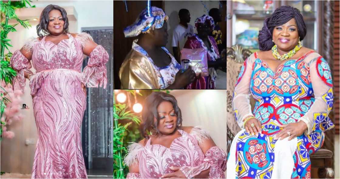 Mercy Asiedu excited as family and friends throw surprise party to mark her 50th birthday