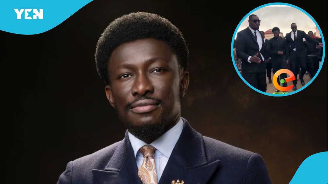 Cheddar, Nana Kwame Bediako, Cheddar's bodyguard, Mamponghene's funeral, New Force Party, Ghana Cheddar, Nana Kwame Bediako, Cheddar's bodyguard, Mamponghene's funeral, New Force Party, Ghana