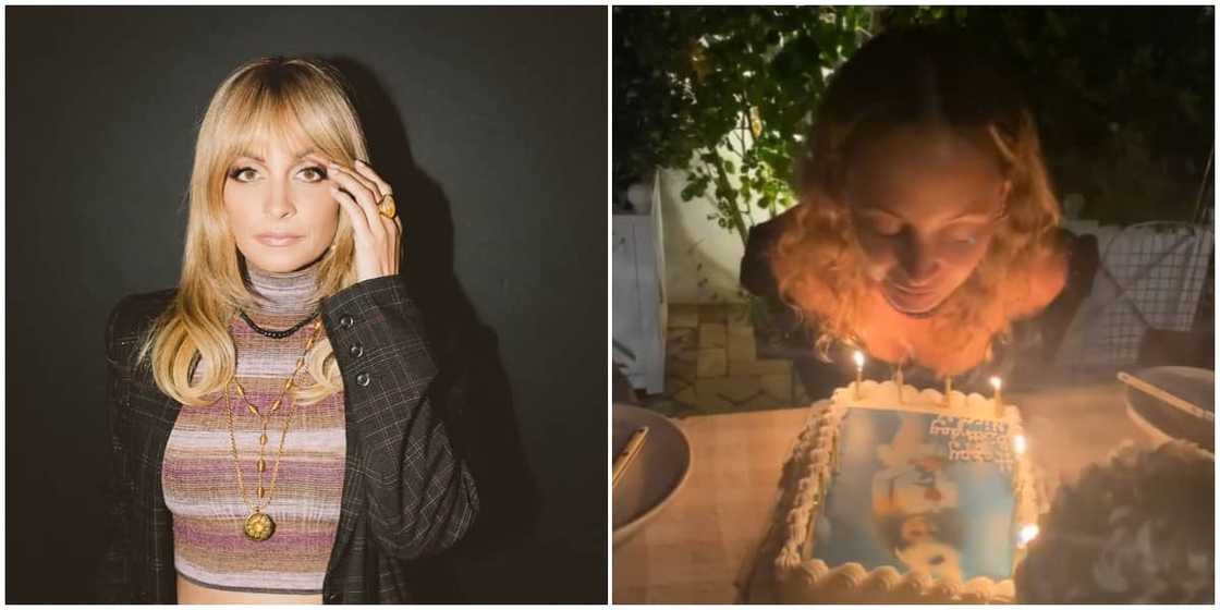 Actress Nicole Richie accidentally sets hair on fire. Actress Nicole Richie accidentally sets hair on fire.