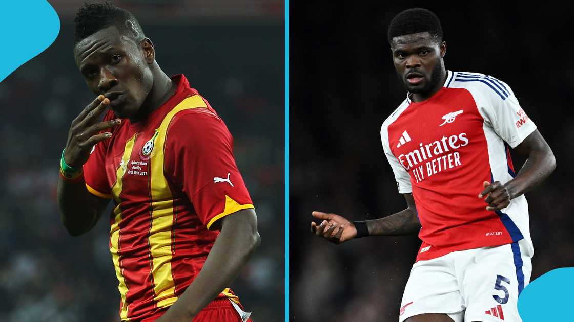Asamoah Gyan, Thomas Partey, Arsenal, Ghana, Premier League Asamoah Gyan, Thomas Partey, Arsenal, Ghana, Premier League
