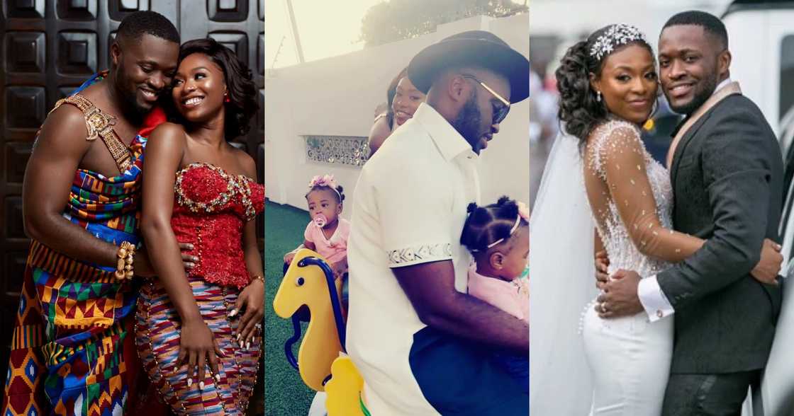 Kennedy Osei with wife and kids Kennedy Osei with wife and kids