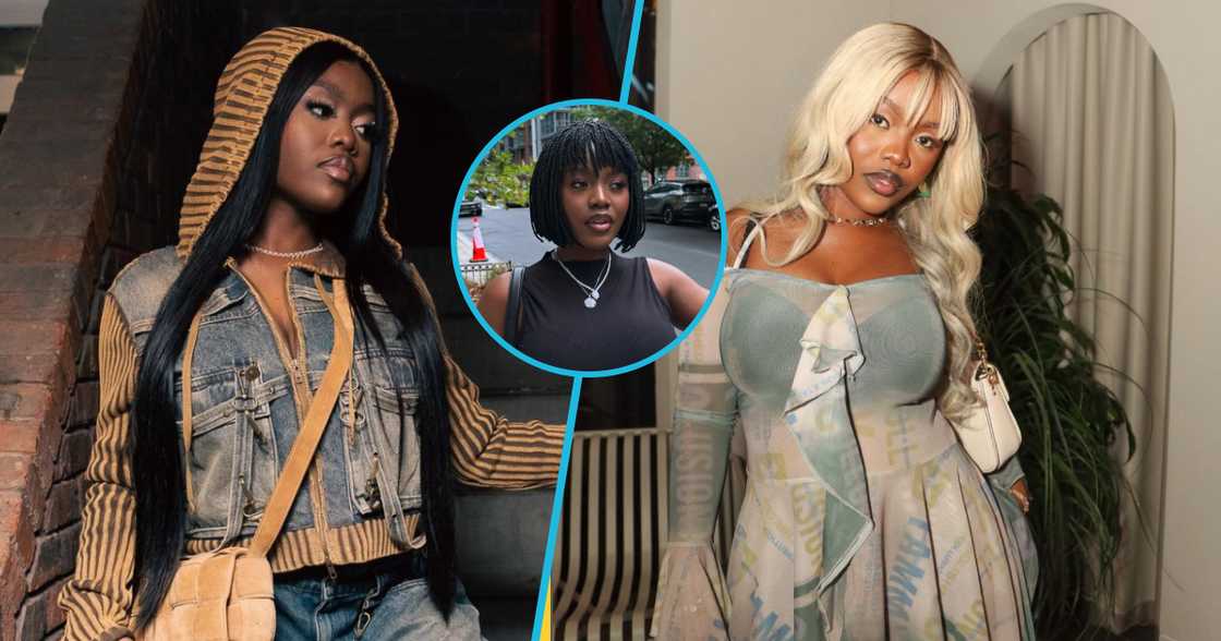 Ghanaian Musicians, Gyakie, Denim Outfits, Blonde Hairstyle, Celebrity Makeups Ghanaian Musicians, Gyakie, Denim Outfits, Blonde Hairstyle, Celebrity Makeups