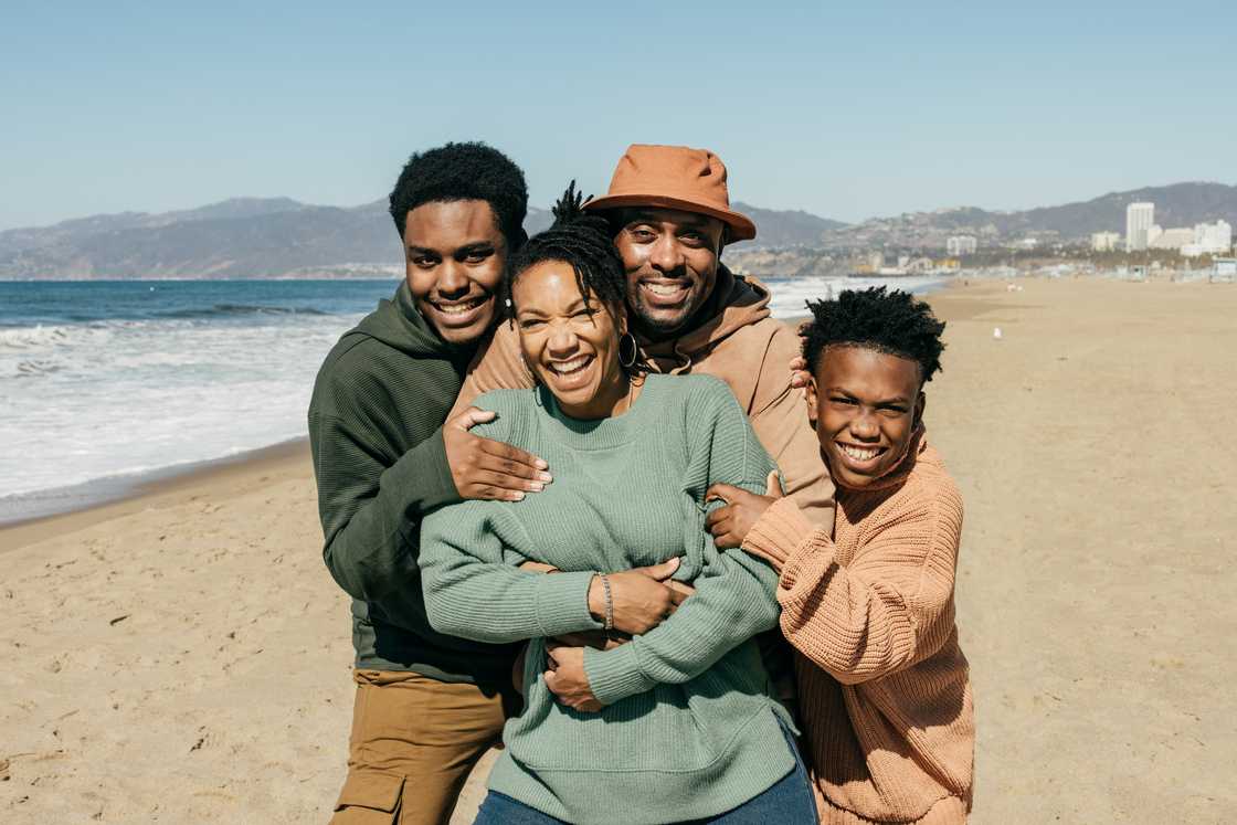 A happy family A happy family