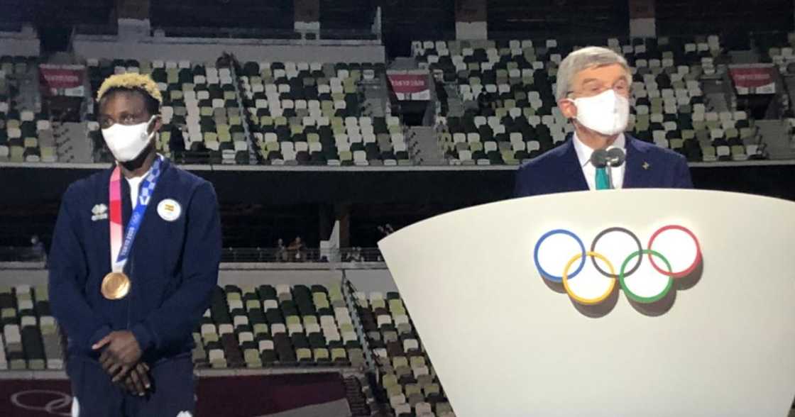 Ghanaian boxer Samuel Takyi proud after representing Africa at the closing ceremony of Tokyo 2020 Ghanaian boxer Samuel Takyi proud after representing Africa at the closing ceremony of Tokyo 2020