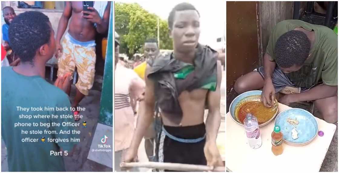 Nigerian Boy Apologises After Stealing In Accra