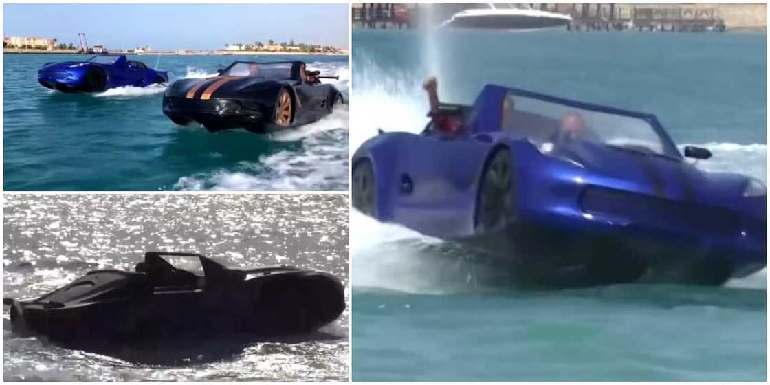 Friends make beautiful car that drives on water with local materials, test-runs it in incredible video Friends make beautiful car that drives on water with local materials, test-runs it in incredible video