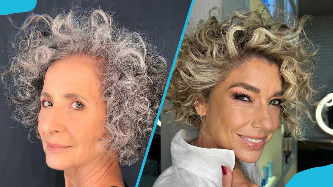 Voluminous natural curly bob Voluminous natural curly bob