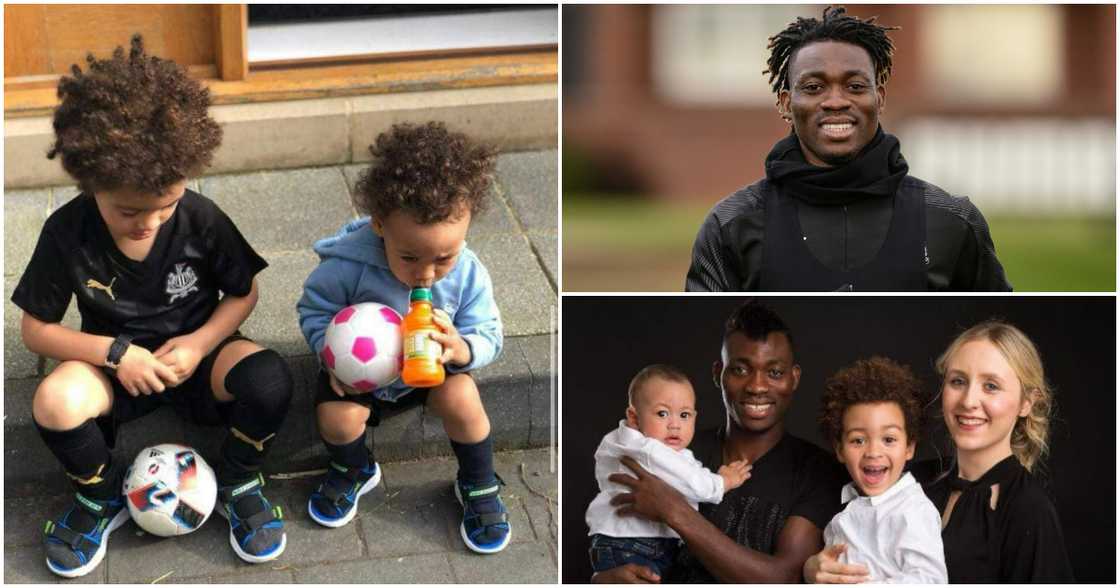 Christian Atsu's adorable sons and gorgeous wife