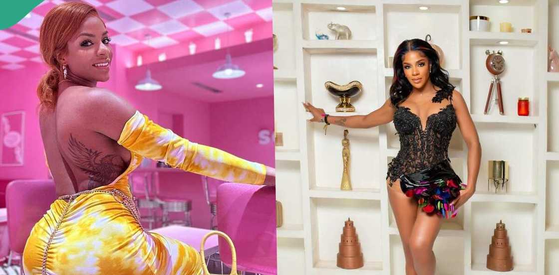 Venita Akpofure shows off price of items Venita Akpofure shows off price of items
