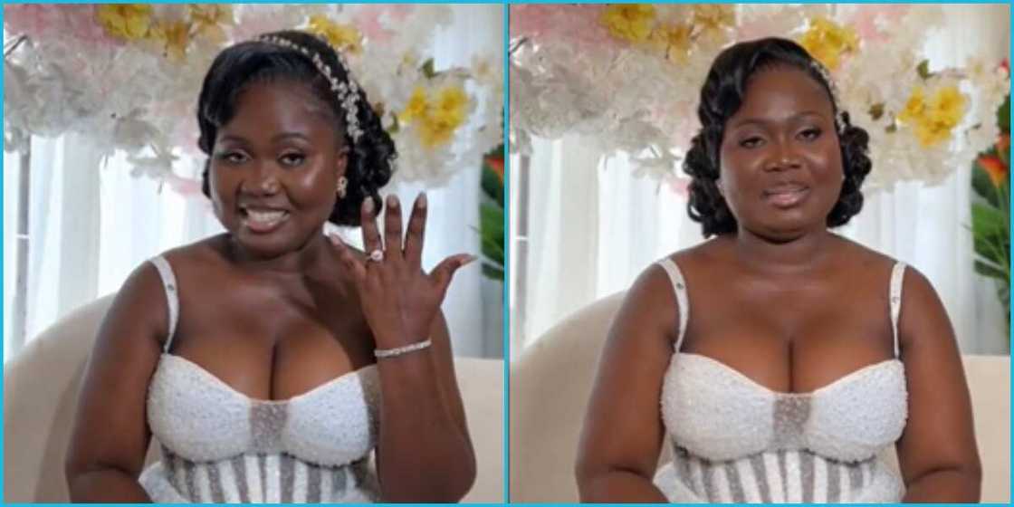 Ghanaian bride advises single ladies to keep their DMs open