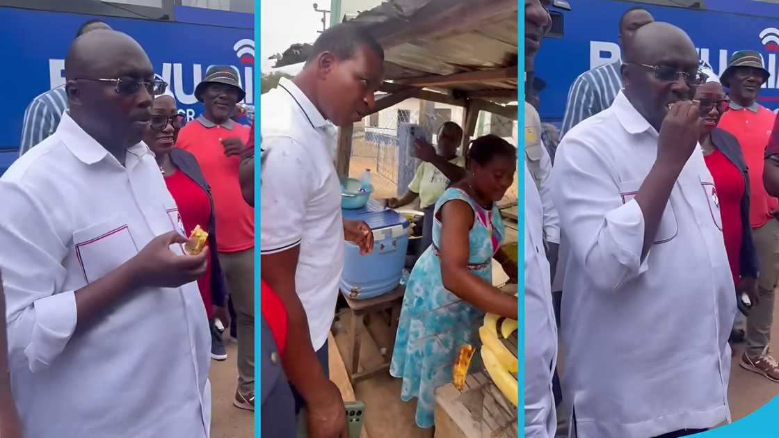 Mahamudu Bawumia, Kofi Brokeman, Roasted plantain, Ashanti Region campaign