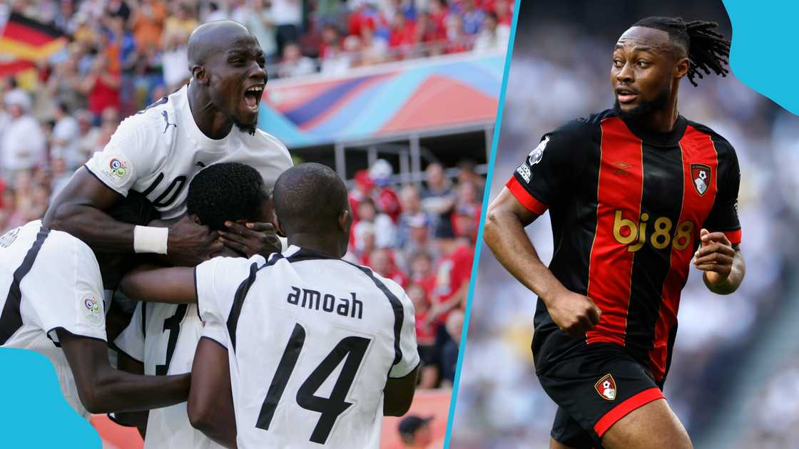 Former Ghana international Mathew Amoah has advised Antoine Semenyo not to join Tottenham Hotspur. Former Ghana international Mathew Amoah has advised Antoine Semenyo not to join Tottenham Hotspur.