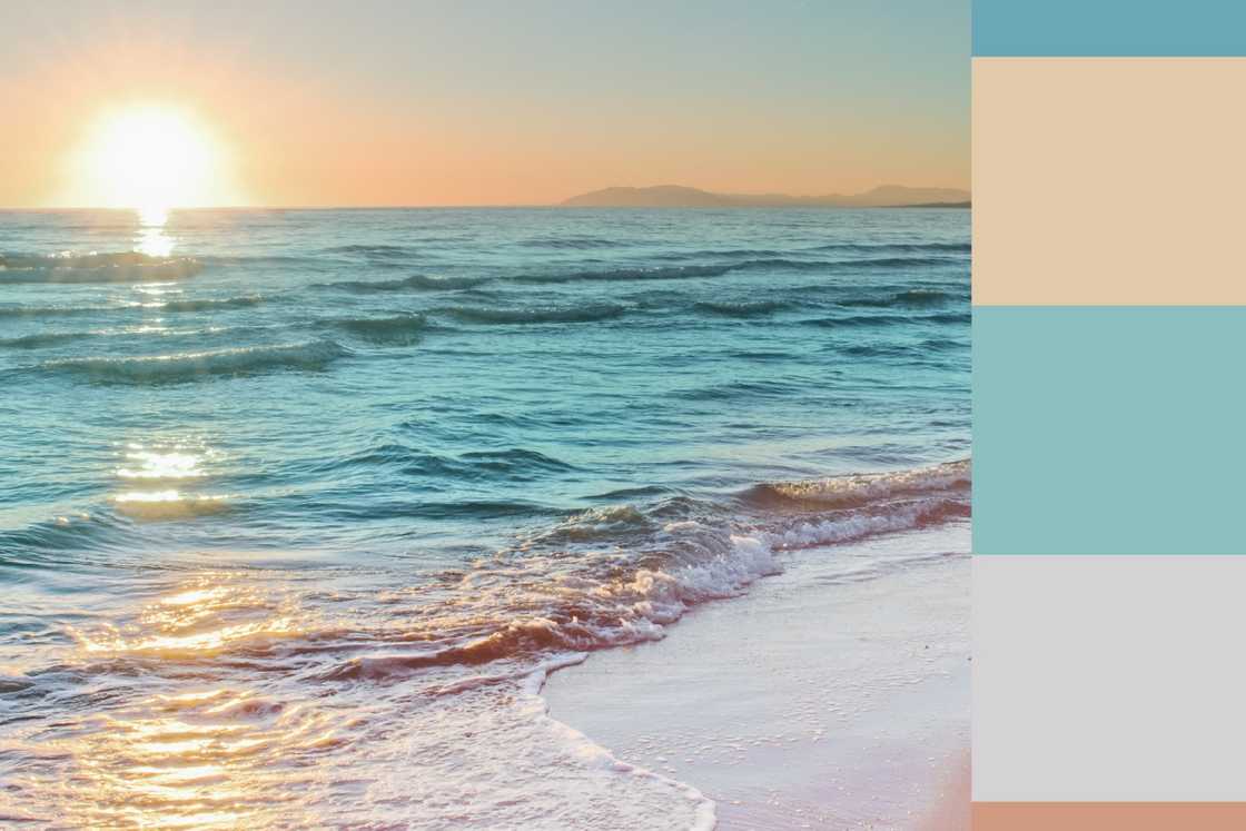 Pastel beach sunrise colours Pastel beach sunrise colours