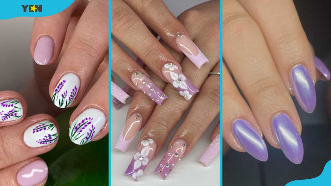 Lavender nail ideas Lavender nail ideas