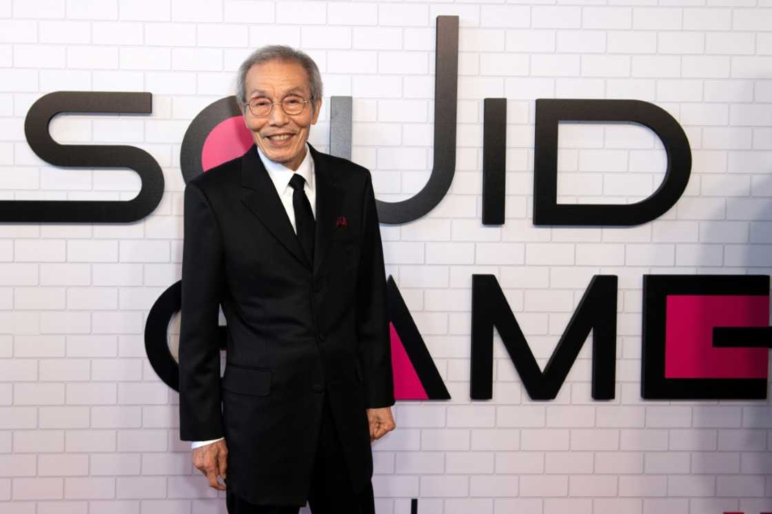 South Korean actor O Yeong-su attends a Netflix "Squid Game" event on June 12, 2022 in Los Angeles, California South Korean actor O Yeong-su attends a Netflix "Squid Game" event on June 12, 2022 in Los Angeles, California