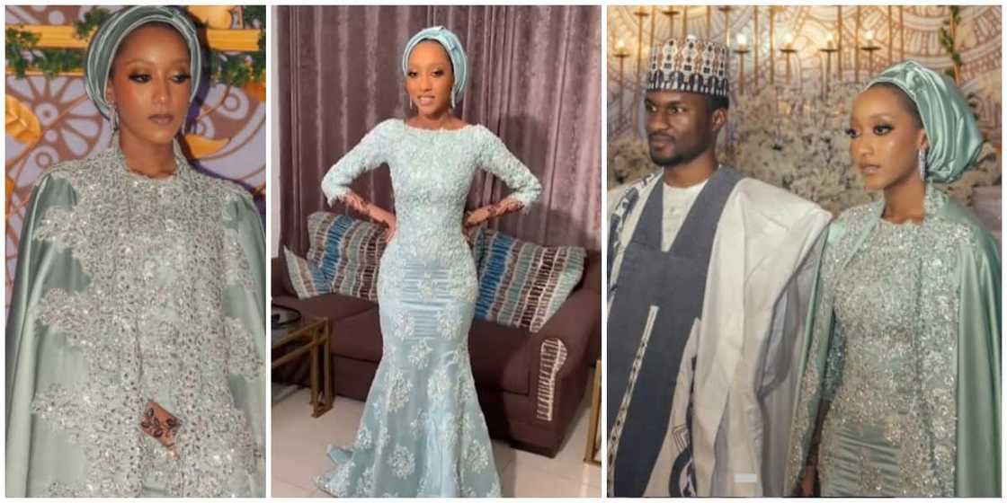 Photos of Yusuf Buhari and Zahra Ado Bayero.