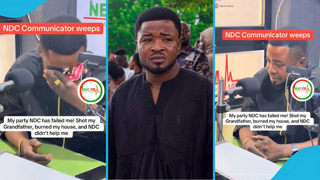 Nkwanta conflict, Abraham Boafo, NDC, Neat FM, Abraham Boafo weeps, Ghana Nkwanta conflict, Abraham Boafo, NDC, Neat FM, Abraham Boafo weeps, Ghana