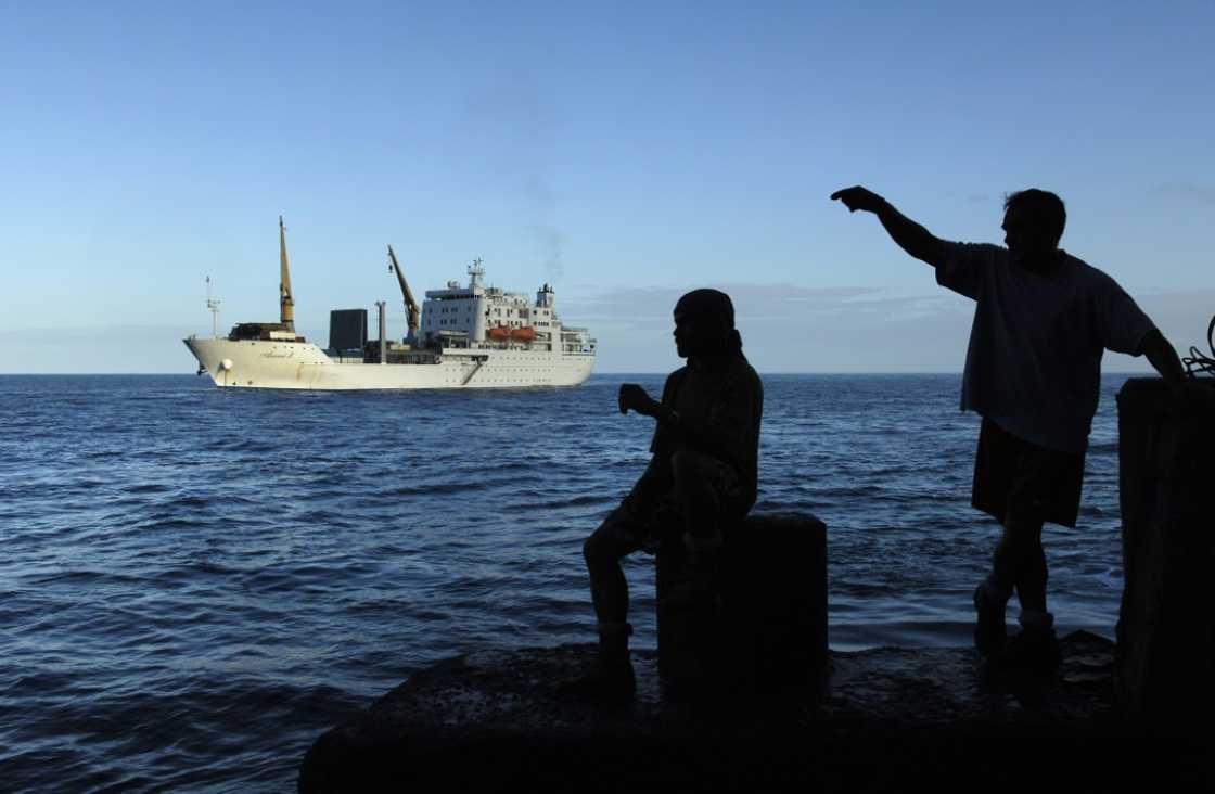 The Aranui, a cargo liner from French Polynesia, brings supplies and tourists to Pitcairn The Aranui, a cargo liner from French Polynesia, brings supplies and tourists to Pitcairn