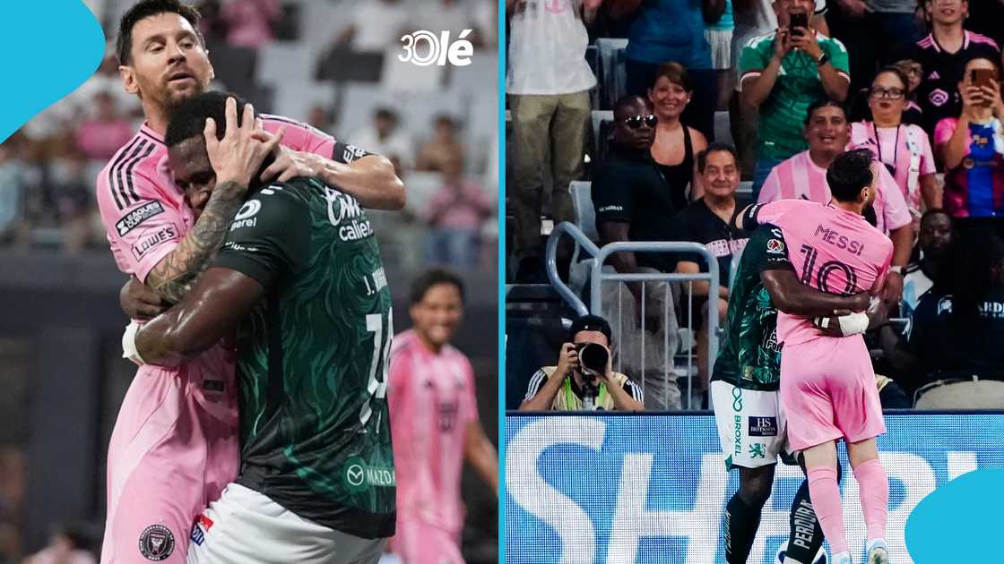lionel messi, club leon, inter miami, jhohan romana, messi hug, jorge messi death lionel messi, club leon, inter miami, jhohan romana, messi hug, jorge messi death