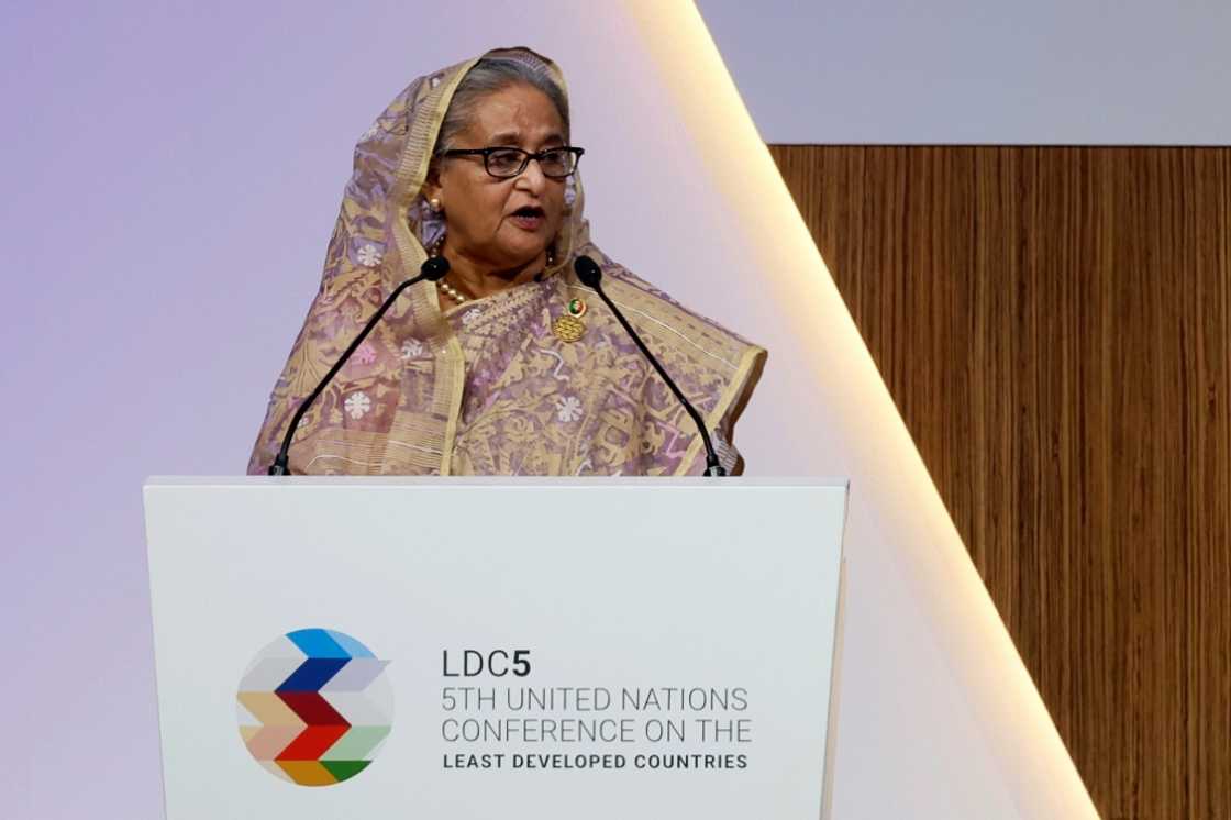 Prime Minister of Bangladesh Sheikh Hasina said the world's Least Developed Countries are only seeking their 'due international commitments' from wealthier states Prime Minister of Bangladesh Sheikh Hasina said the world's Least Developed Countries are only seeking their 'due international commitments' from wealthier states