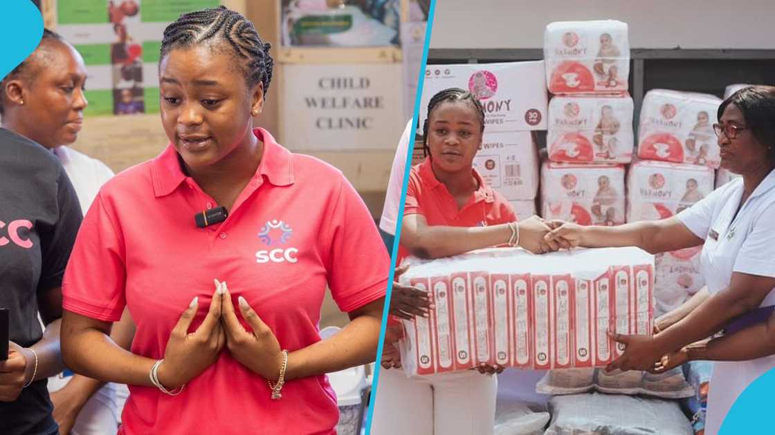 Farida Mahama, Serenity Community Club, La Polyclinic, Donation, Charity exercise, Mahama's daughter