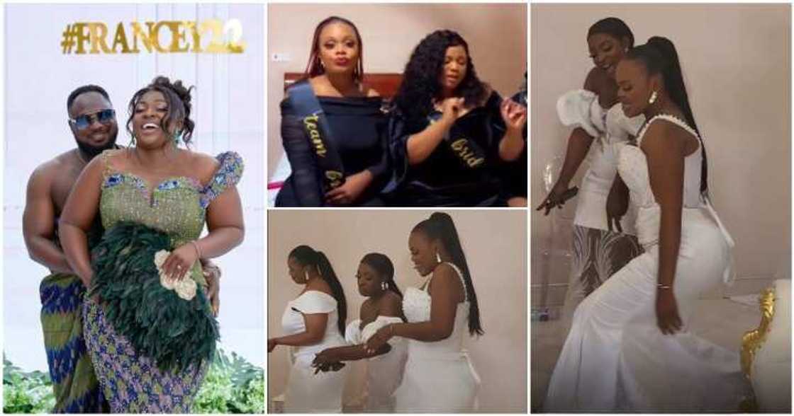 Tracey Boakye's bridal team. Tracey Boakye's bridal team.