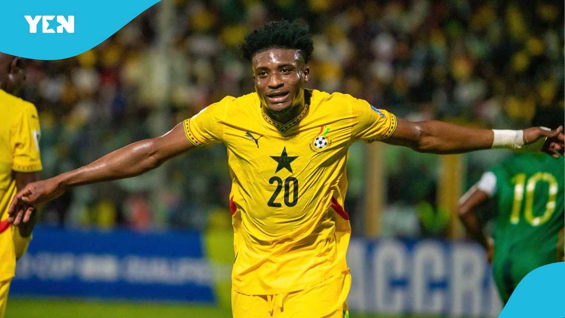 2026 World Cup, Kudus scores against Comoros, Tottenham gives Stonebwoy shoutout, Ghana qualifies for World Cup, Kudus with Stonebwoy.