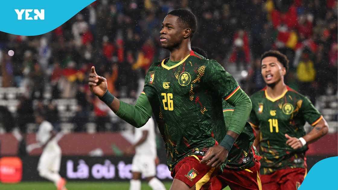 Cristiano Ronaldo, Siuu celebration, Cameron, Christian Kofane, Africa Cup of Nations 2025, Cameroon vs South Africa, Bafana Bafana, AFCON quarter-finals, Cameron football news, Christian Kofane AFCON goals, Cameroon vs Morroco.