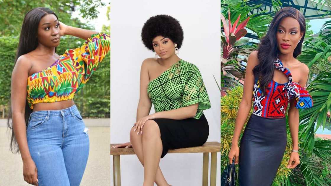 Simple one-arm blouse Simple one-arm blouse