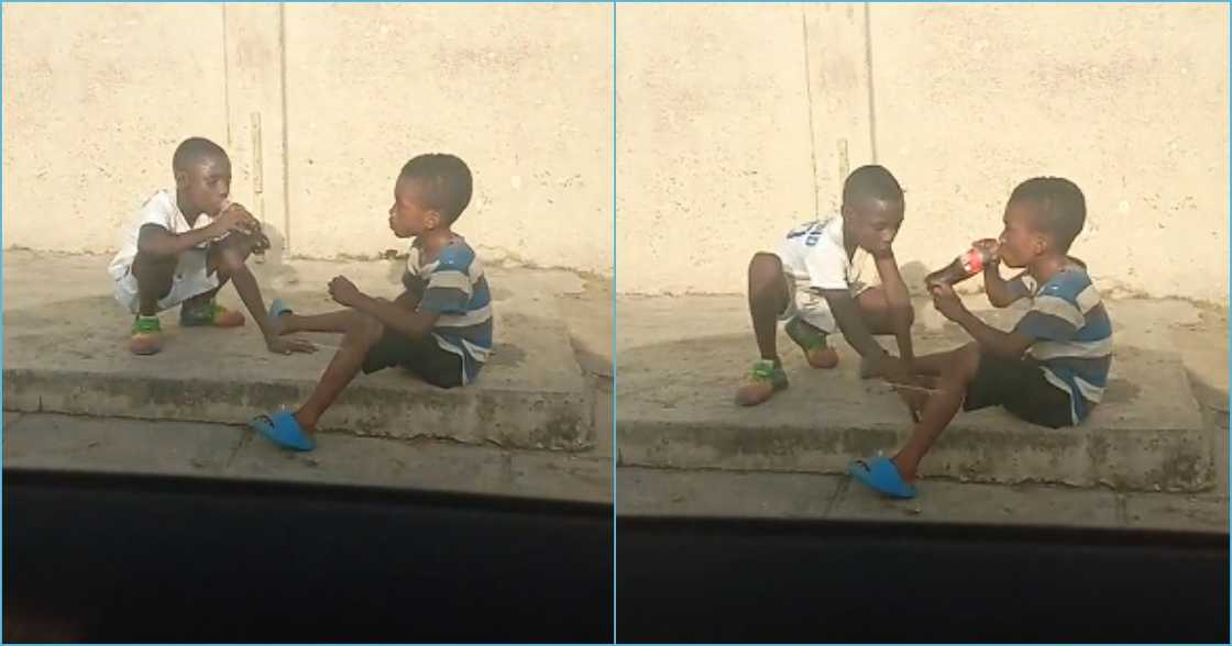 Photo of boys eating