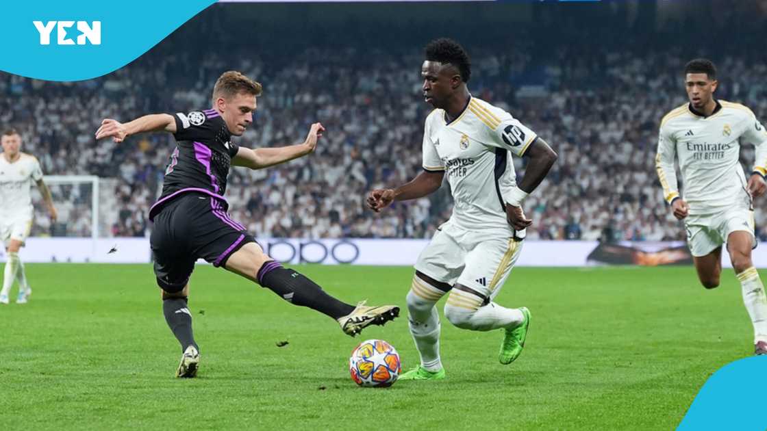 Real Madrid vs Bayern Munich, Bayern Munich injuries, Champions League preview, Real Madrid history, Vinicius Junior performance, Bayern Munich statistics, Champions League quarter-finals, Real Madrid injuries.