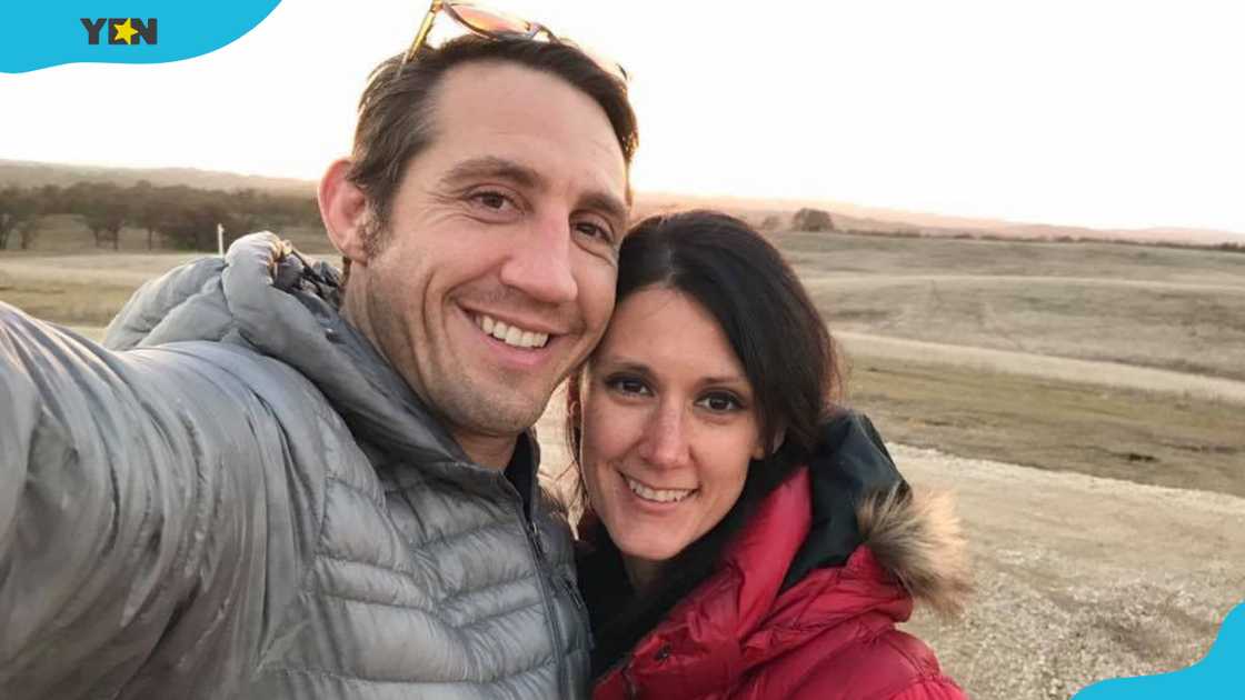 Tim Kennedy and his wife Ginger during New Year's Eve in 2017 Tim Kennedy and his wife Ginger during New Year's Eve in 2017