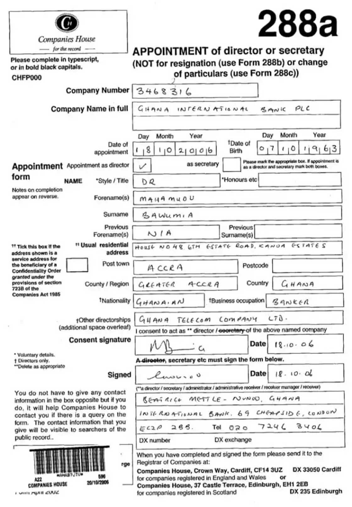 Asaase News claims it has document that show that Bawumia is listed as Ghanaian. Asaase News claims it has document that show that Bawumia is listed as Ghanaian.