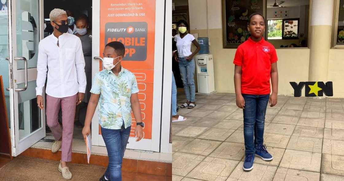 Kidi Personally Accompanies Our Day boy Oswald to get kids Account Promised by bank Kidi Personally Accompanies Our Day boy Oswald to get kids Account Promised by bank