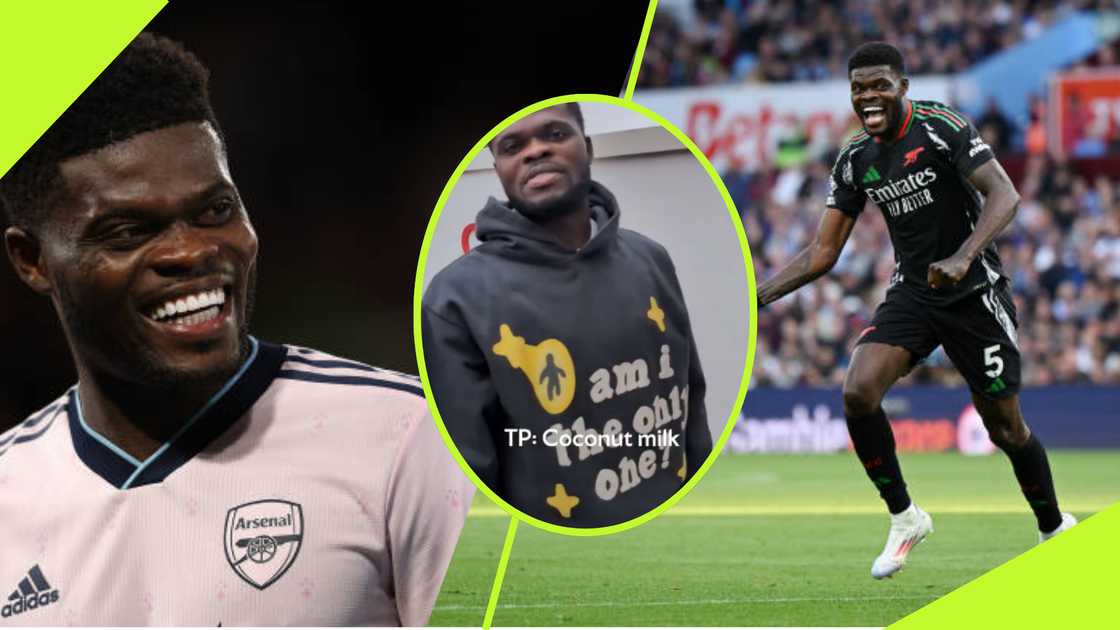 Thomas Partey discloses pre-match meal. Thomas Partey discloses pre-match meal.