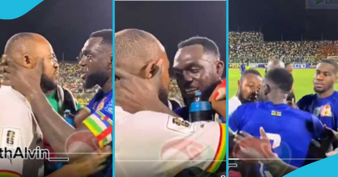 Ghanaians criticise Black Stars security for letting CAR captain slap Jordan Ghanaians criticise Black Stars security for letting CAR captain slap Jordan