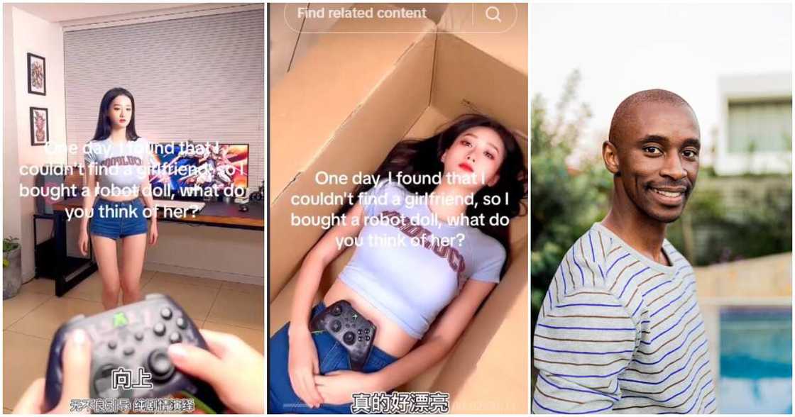 Robot doll, man, girlfriend Robot doll, man, girlfriend