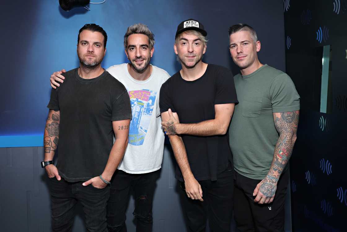 From left to right: Robert Rian Dawson, Jack Barakat, Alex Gaskarth and Zack Merrick From left to right: Robert Rian Dawson, Jack Barakat, Alex Gaskarth and Zack Merrick