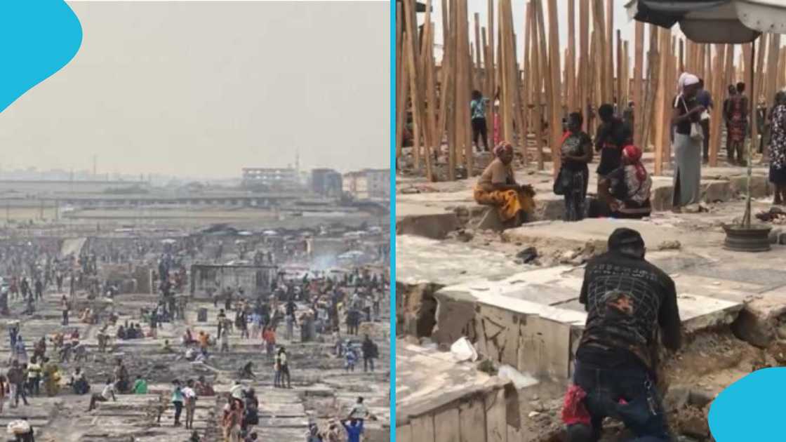 Kantamanto market, Market fire, Kantamanto fire, Traders rebuild, Fire Service, Reconstruction. Kantamanto market, Market fire, Kantamanto fire, Traders rebuild, Fire Service, Reconstruction.