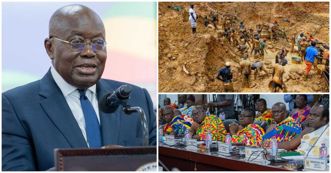 President Akufo-Addo has rallied chiefs in the country to support government’s efforts to fight galamsey President Akufo-Addo has rallied chiefs in the country to support government’s efforts to fight galamsey