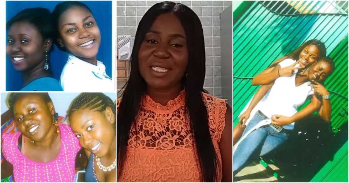 Photo of Yvonne Nelson and her best friend Karen Photo of Yvonne Nelson and her best friend Karen