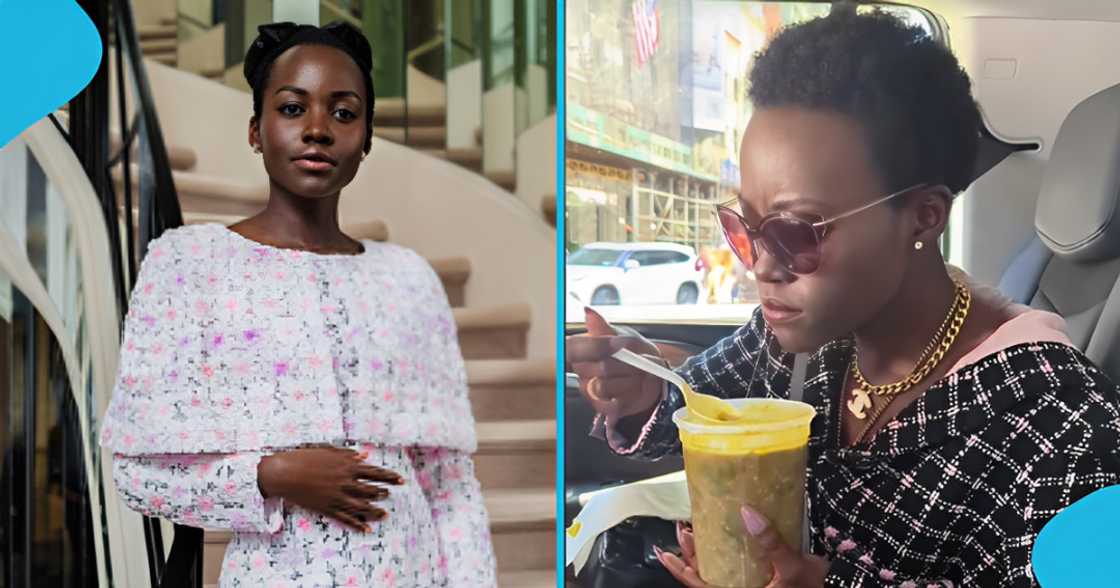 Lupita Nyong'o, Black Panther, Idris Elba, Kenya, Ghana, Banku and Okro soup