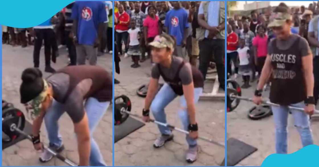 Zanetor Agyeman-Rawlings Effortlessly Powerlifts In Public, Peeps Stunned By Inspiring Video: "Solid Reps" Zanetor Agyeman-Rawlings Effortlessly Powerlifts In Public, Peeps Stunned By Inspiring Video: "Solid Reps"